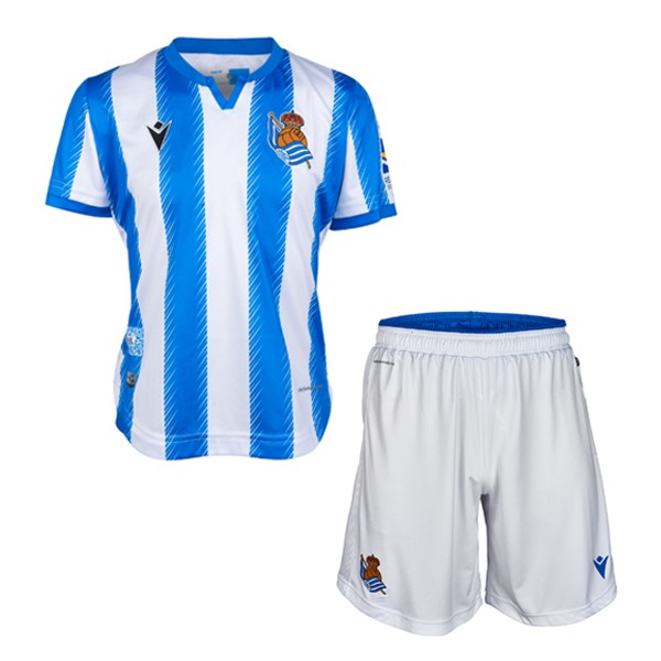 Maillot Football Real Sociedad Domicile Enfant 2019-20 Blanc Azul